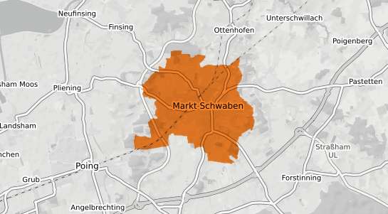 Mietspiegelkarte Markt Schwaben